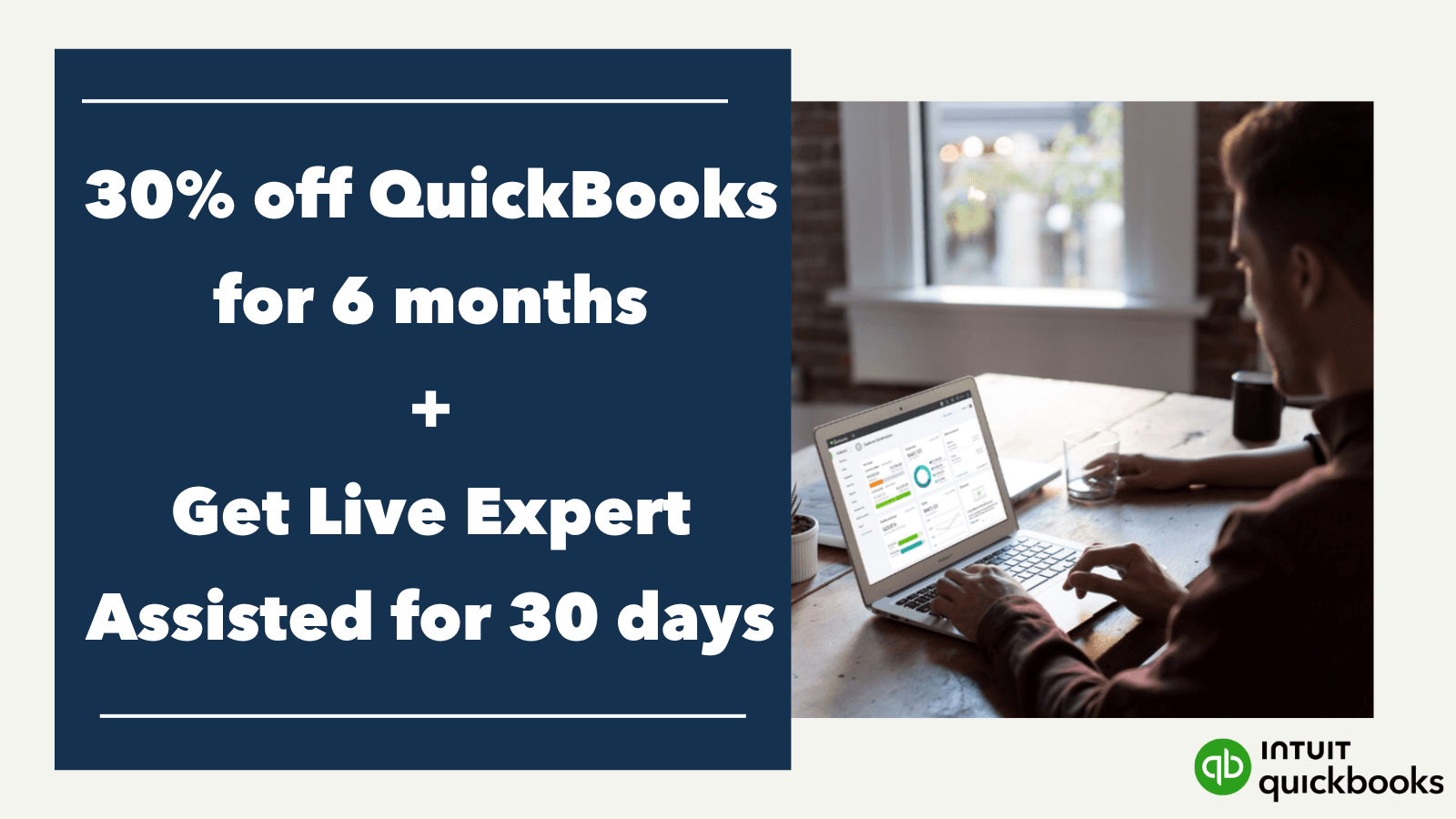 QuickBooks 30% discount for the first 6 months